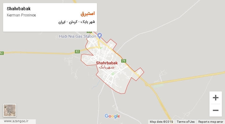 دهستان استبرق بر روی نقشه