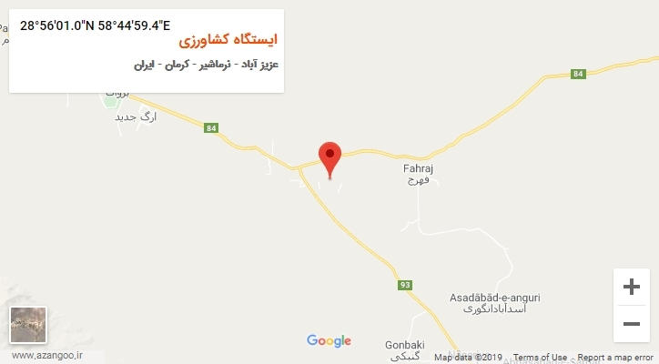 روستای ایستگاه کشاورزی بر روی نقشه