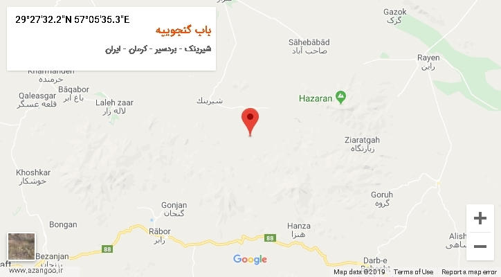 روستای باب گنجوییه بر روی نقشه