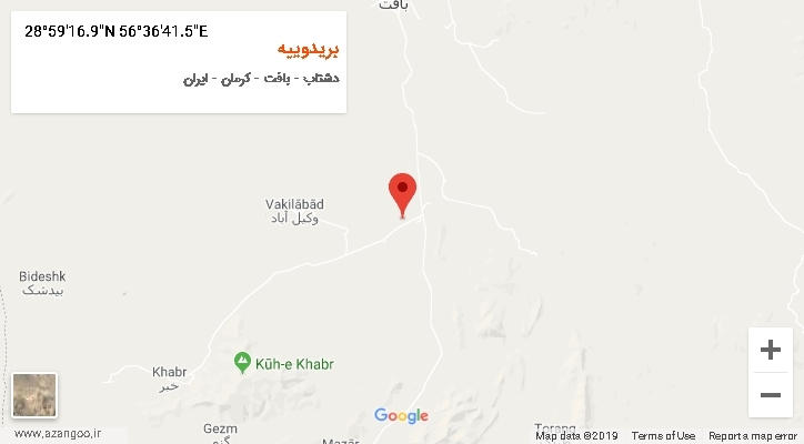 روستای بریدوییه بر روی نقشه