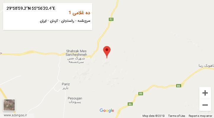 روستای ده غلامی 1 بر روی نقشه