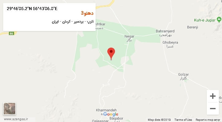 روستای دهنو3 بر روی نقشه