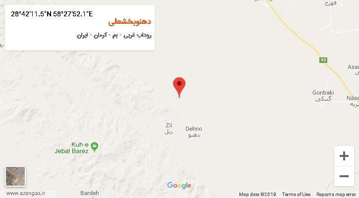 روستای دهنوبخشعلی بر روی نقشه