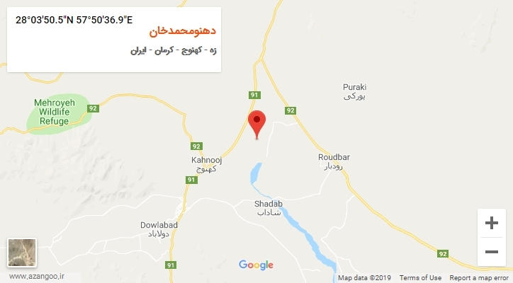 روستای دهنومحمدخان بر روی نقشه