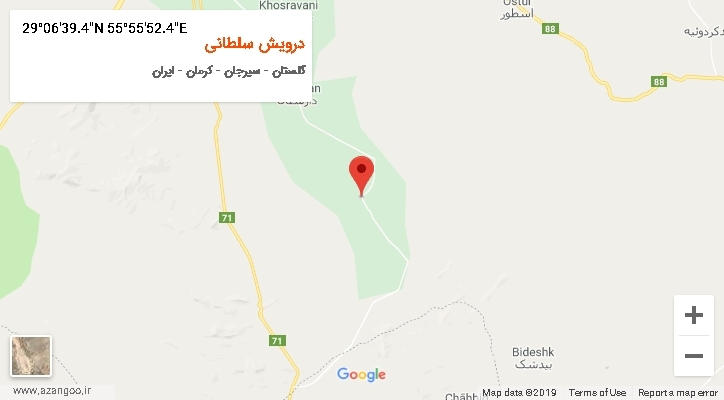 روستای درویش سلطانی بر روی نقشه