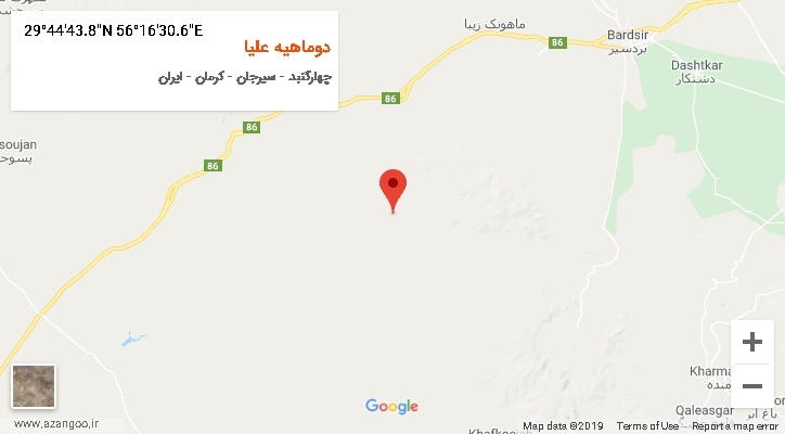 روستای دوماهیه علیا بر روی نقشه