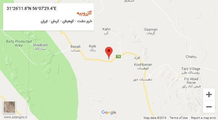 روستای گازروییه بر روی نقشه
