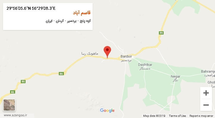 روستای قاسم آباد بر روی نقشه