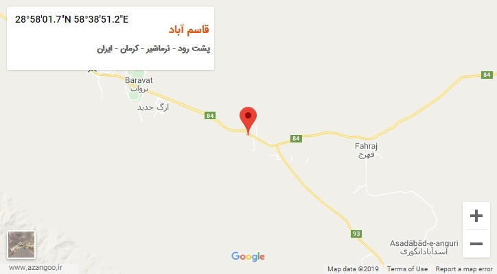 روستای قاسم آباد بر روی نقشه