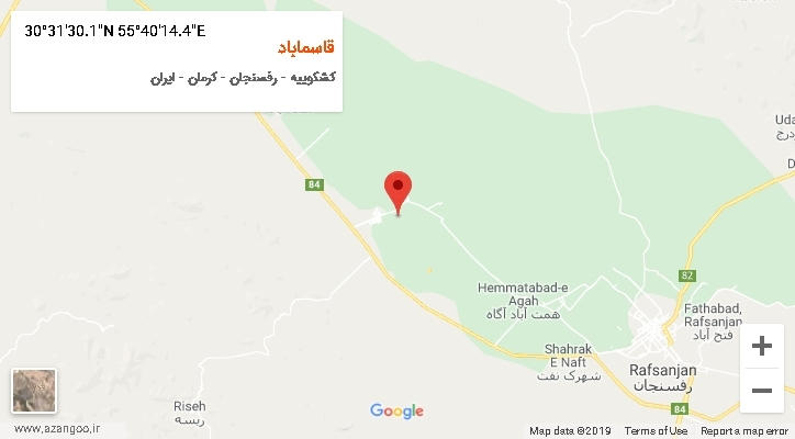 روستای قاسماباد بر روی نقشه