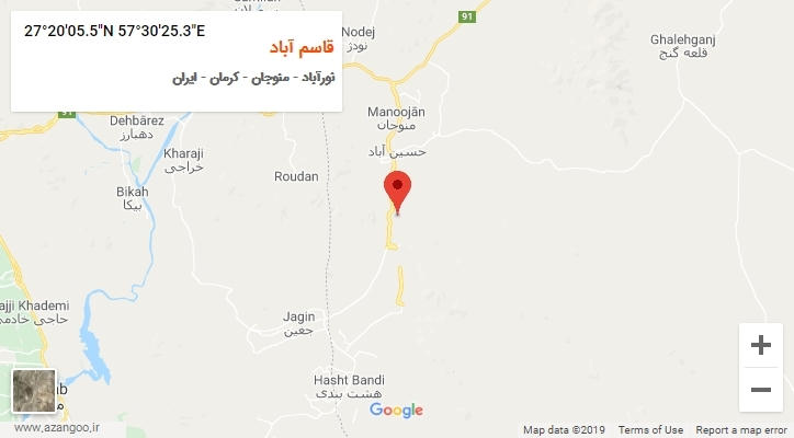 روستای قاسم آباد بر روی نقشه