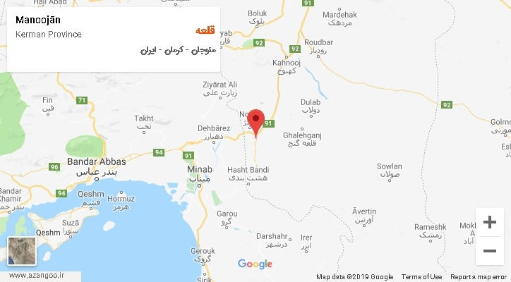 دهستان قلعه بر روی نقشه