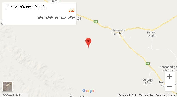 روستای قناد بر روی نقشه