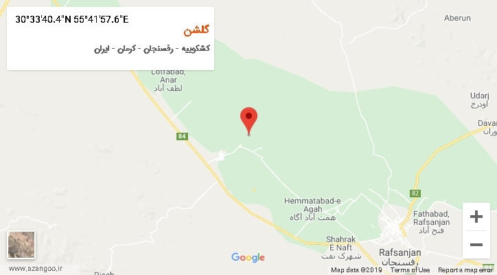 روستای گلشن بر روی نقشه