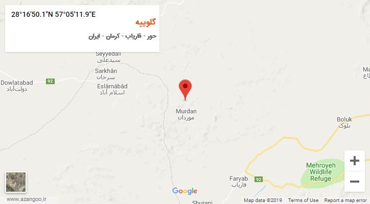 روستای گلوییه بر روی نقشه