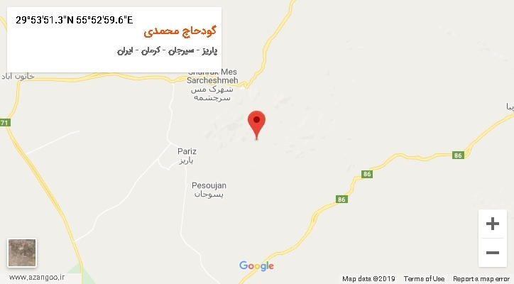 روستای گودحاج محمدی بر روی نقشه
