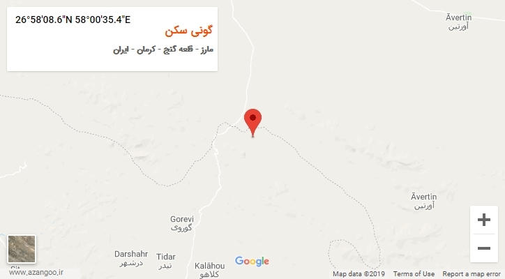 روستای گونی سکن بر روی نقشه