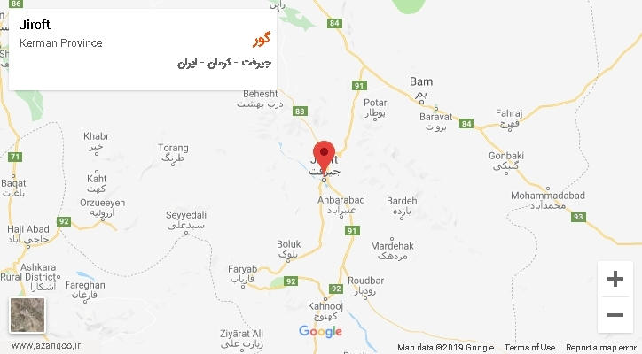 دهستان گور بر روی نقشه
