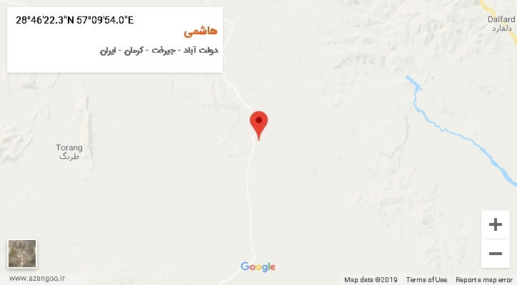 روستای هاشمی بر روی نقشه