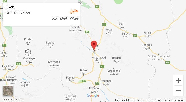 دهستان هلیل بر روی نقشه