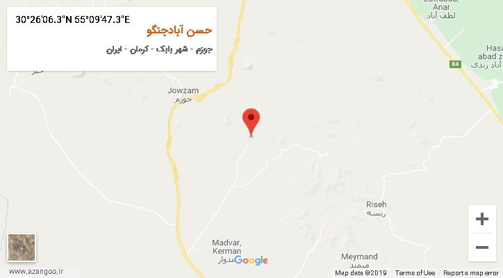روستای حسن آبادجنگو بر روی نقشه
