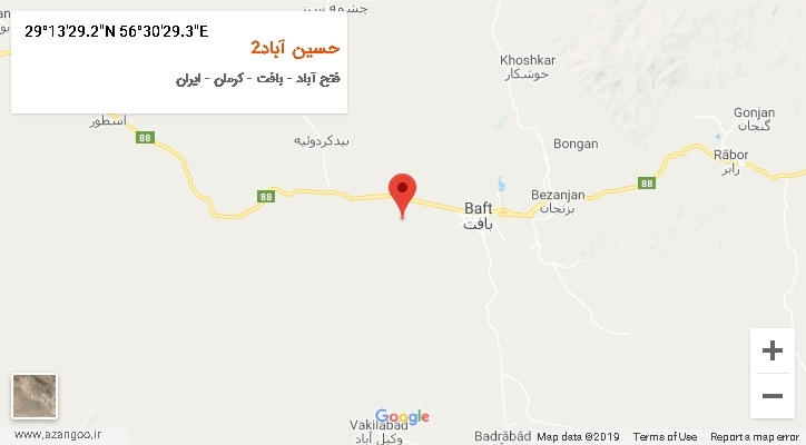 روستای حسین آباد2 بر روی نقشه