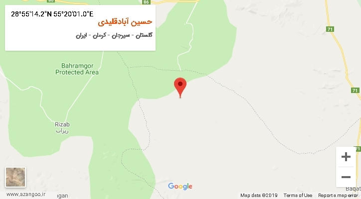 روستای حسین آبادقلیدی بر روی نقشه