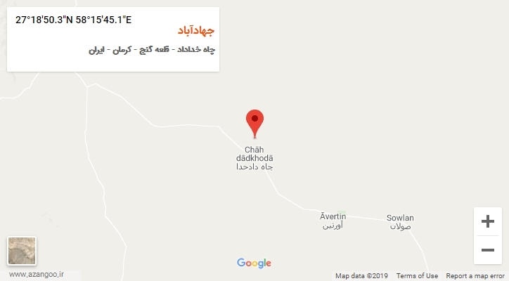 روستای جهادآباد بر روی نقشه