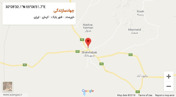 روستای جهادسازندگی بر روی نقشه