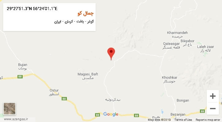 روستای جمال کو بر روی نقشه