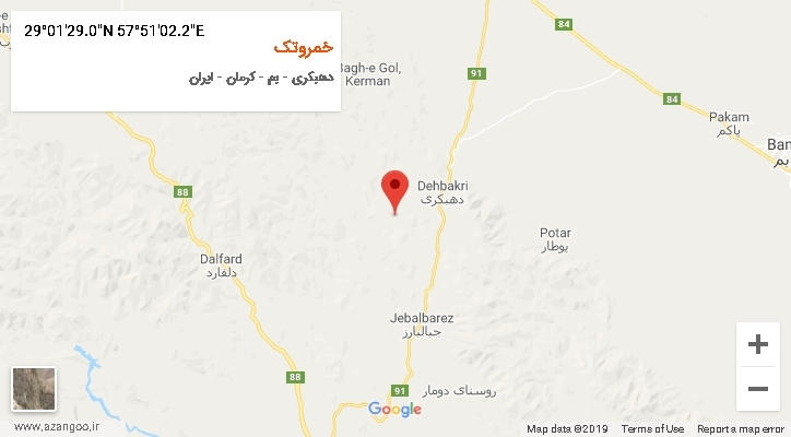 روستای خمروتک بر روی نقشه