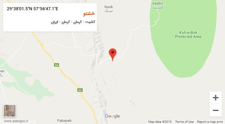 روستای خشتو بر روی نقشه