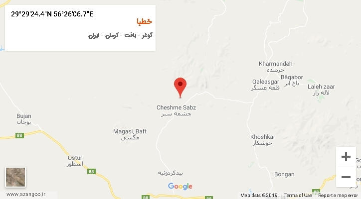 روستای خطبا بر روی نقشه