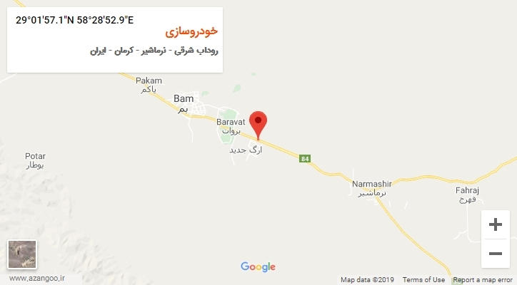 روستای خودروسازی بر روی نقشه