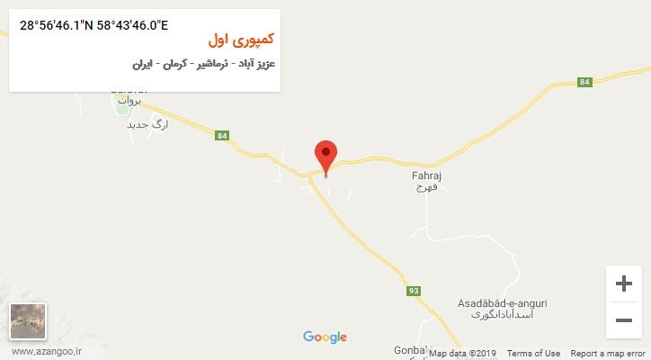 روستای کمپوری اول بر روی نقشه