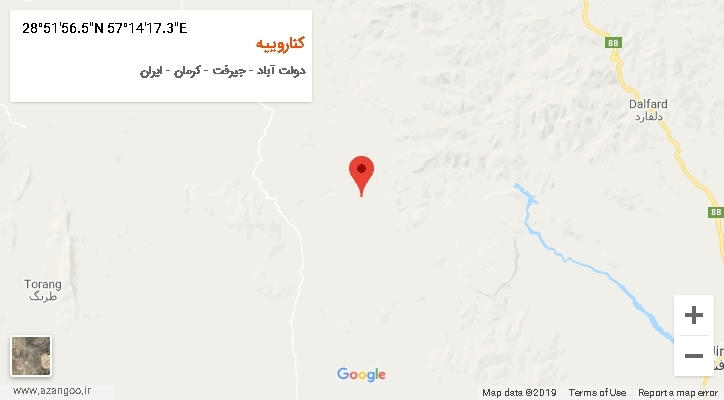 روستای کناروییه بر روی نقشه