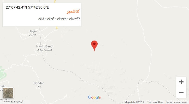 روستای کناشمیر بر روی نقشه