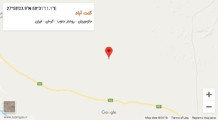روستای کنت آباد بر روی نقشه