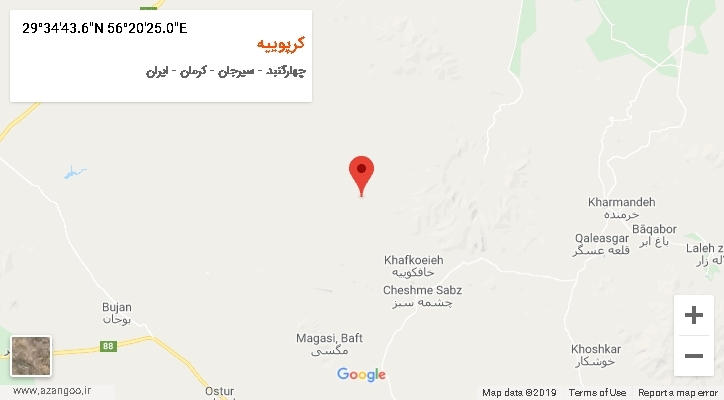 روستای کرپوییه بر روی نقشه