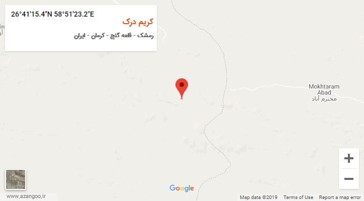 روستای کریم درک بر روی نقشه