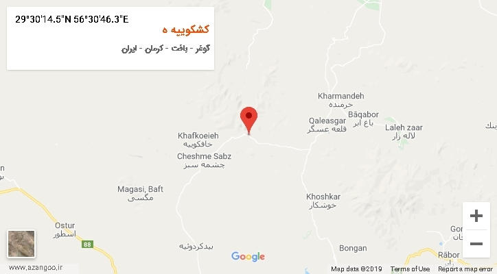 روستای کشکوییه ه بر روی نقشه
