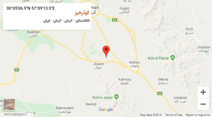 روستای کوثرخیز بر روی نقشه