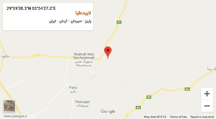 روستای لابیدعلیا بر روی نقشه