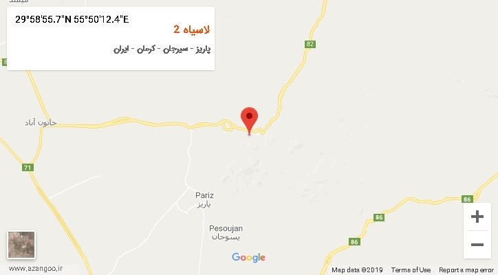 روستای لاسیاه 2 بر روی نقشه