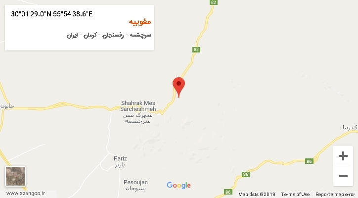 روستای مغوییه بر روی نقشه