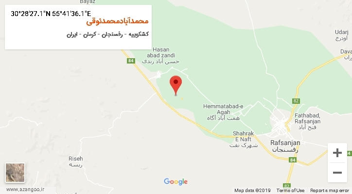 روستای محمدآبادمحمدنوقی بر روی نقشه