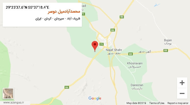 روستای محمدآبادمیل دوسر بر روی نقشه