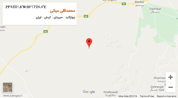 روستای محمدقلی میانی بر روی نقشه