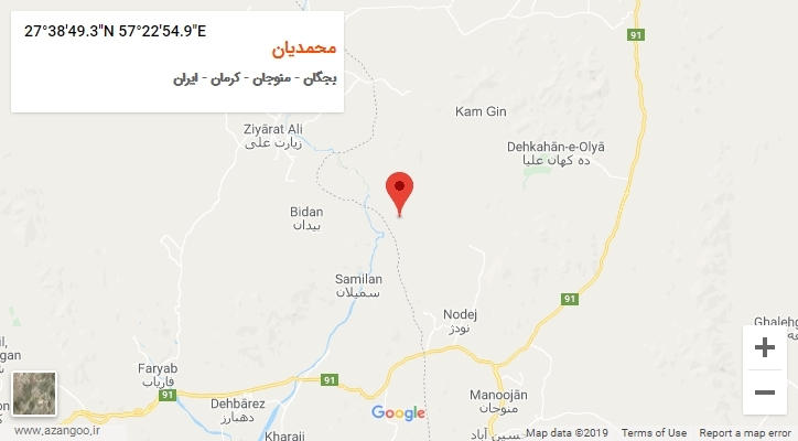 روستای محمدیان بر روی نقشه