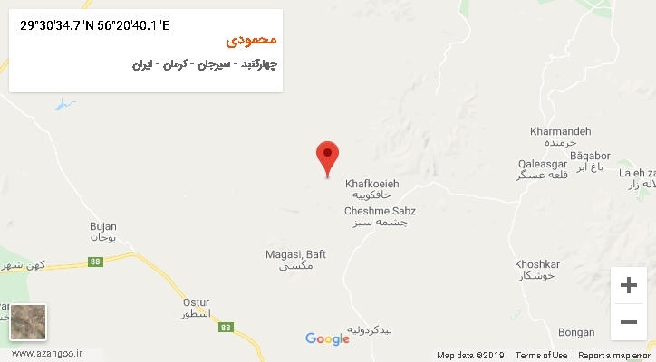 روستای محمودی بر روی نقشه